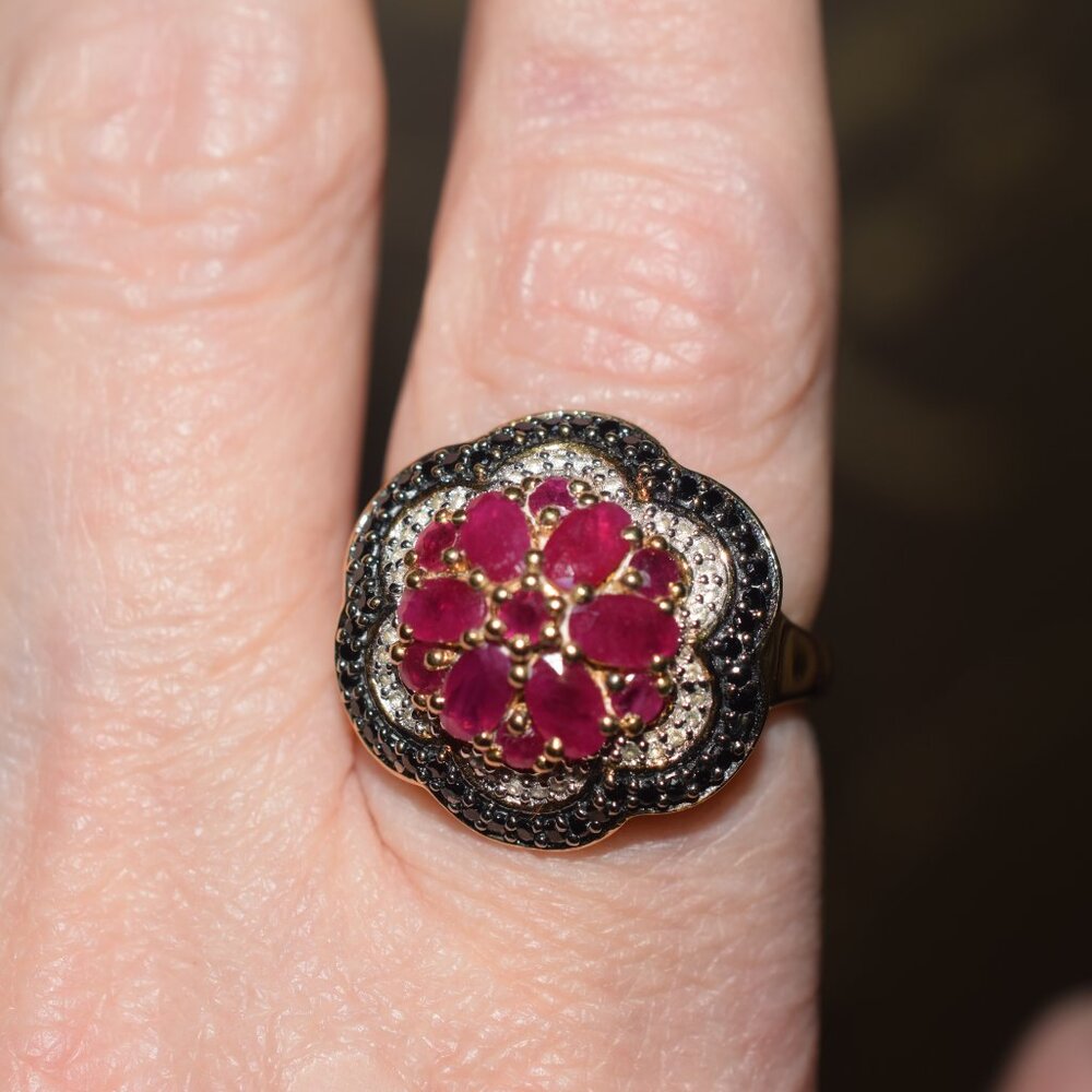 Chuck Clemency Genuine Ruby, Diamond And Sapphire… - image 3